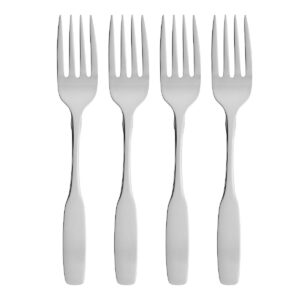 oneida paul revere fine flatware salad forks, set of 4, 18/10 stainless steel