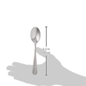 Winco 12-Piece Lafayette Teaspoon Set, 18-0 Stainless Steel, 1 Dozen, Silver