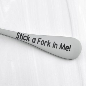 2023 I'm Done Stick a Fork in Me, I'm Done, Funny Gag Gift for coworker, boss, men, women