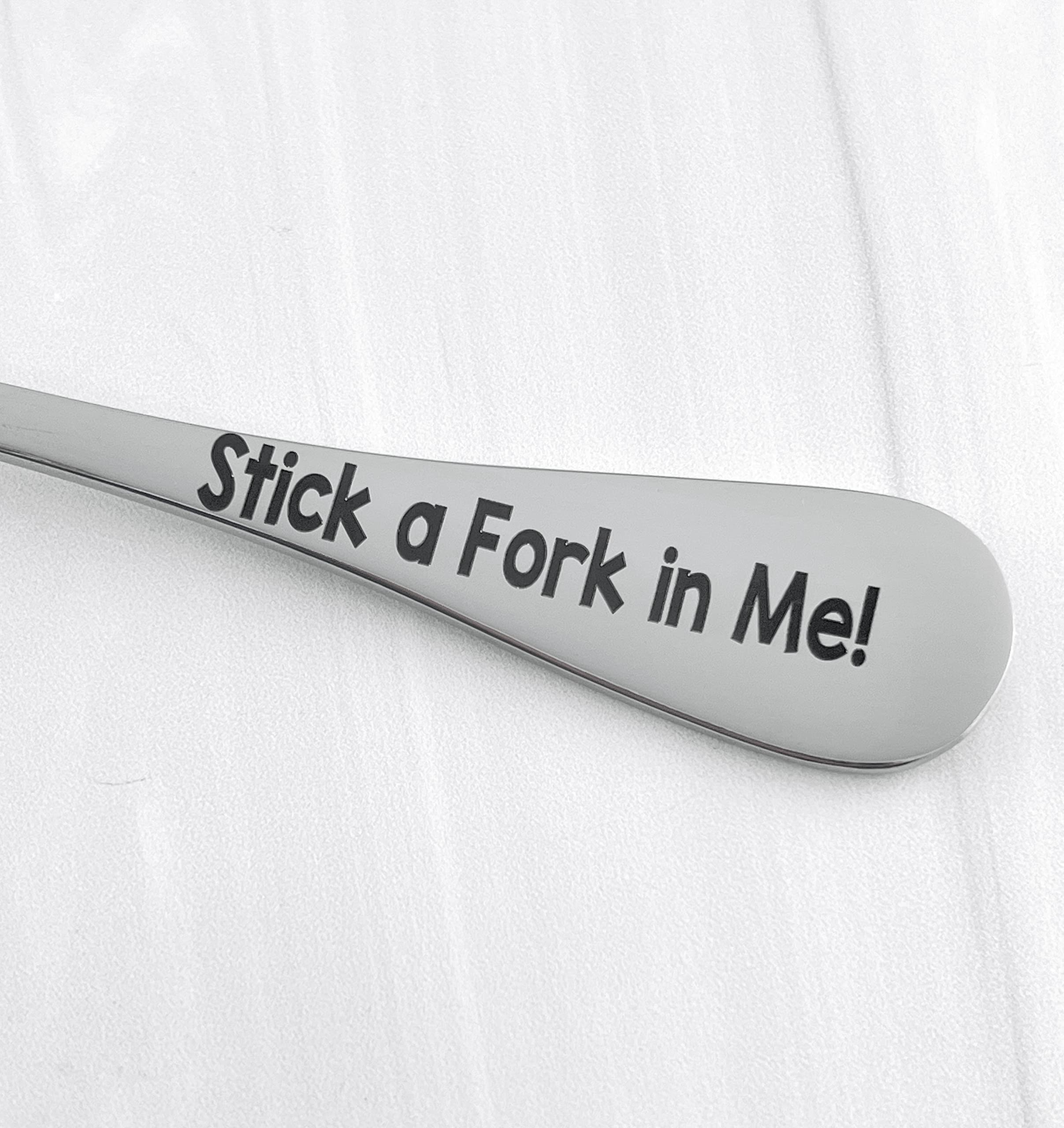 2023 I'm Done Stick a Fork in Me, I'm Done, Funny Gag Gift for coworker, boss, men, women