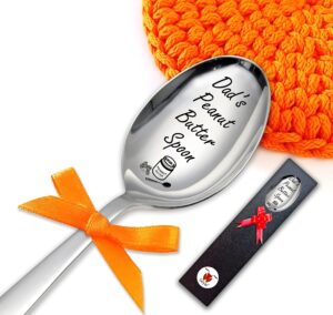 seyal® dad's peanut butter spoon gift - dad gift - dad gifts - fathers day gift - gift for dad - dad gifts from son - dads gift - dad gift from daughter