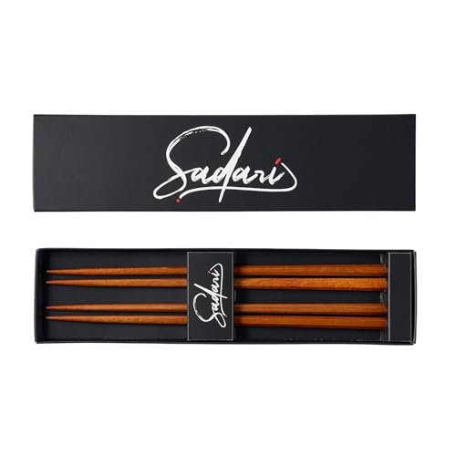 (Classic Series) Premium All Natural Wood Octagon-Cut Chopsticks (2 pairs)