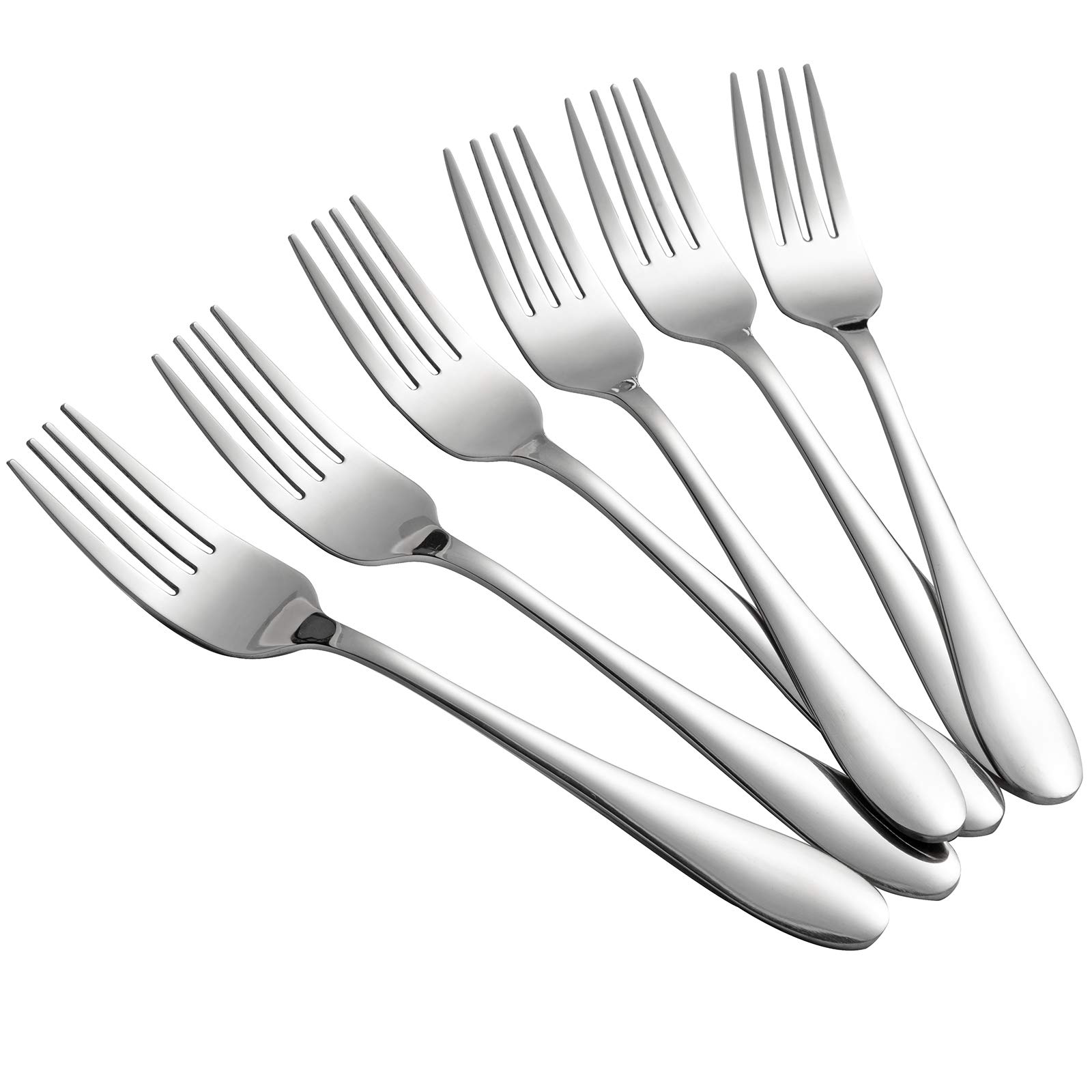 Aebeky 12-Piece Stainless Steel Dessert Forks,Salad Forks Set,6.7-Inch