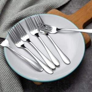 Aebeky 12-Piece Stainless Steel Dessert Forks,Salad Forks Set,6.7-Inch