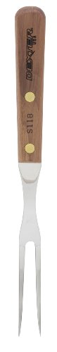 HIC Kitchen Dexter-Russell All-Purpose Fork, Stainless Steel with Walnut Handle, Made in the USA, 10-1/2