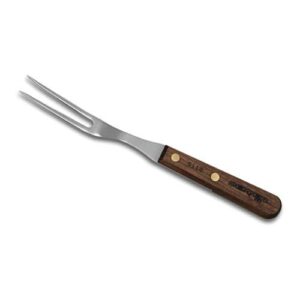 HIC Kitchen Dexter-Russell All-Purpose Fork, Stainless Steel with Walnut Handle, Made in the USA, 10-1/2