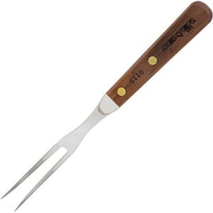 HIC Kitchen Dexter-Russell All-Purpose Fork, Stainless Steel with Walnut Handle, Made in the USA, 10-1/2