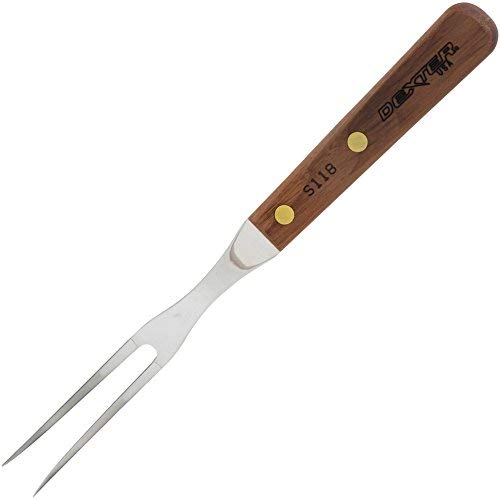 HIC Kitchen Dexter-Russell All-Purpose Fork, Stainless Steel with Walnut Handle, Made in the USA, 10-1/2