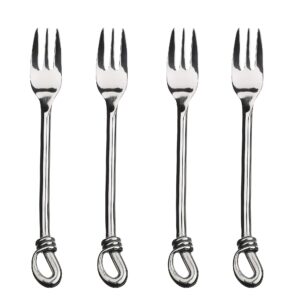 gourmet settings twist cocktail forks stainless steel set of 4
