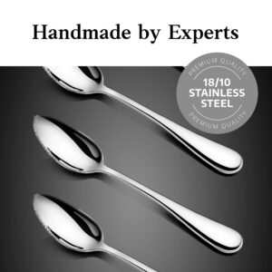 Artaste 59373 Rain 18/10 Stainless Steel Grapefruit Spoon, 6.35-Inch, Set of 6