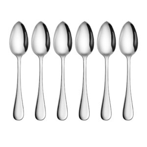 Artaste 59373 Rain 18/10 Stainless Steel Grapefruit Spoon, 6.35-Inch, Set of 6