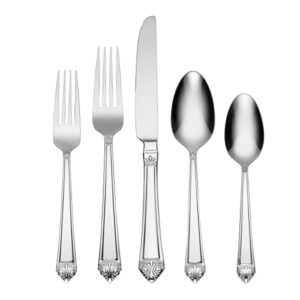 oneida eave 20 piece everyday flatware, service for 4, 18/0 stainless steel, silverware set