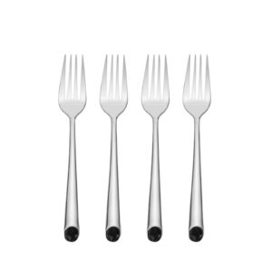 towle living wave forged stainless steel dinner fork, set of 4