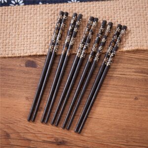 10 (5 pairs) durable short child size bamboo chopsticks