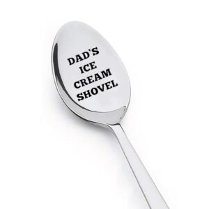 birthday christmas gift for dad spoon for ice cream related gifts for dad daddy gifts from daughter son unique gifts for father dad’s ice cream shovel engraved spoon