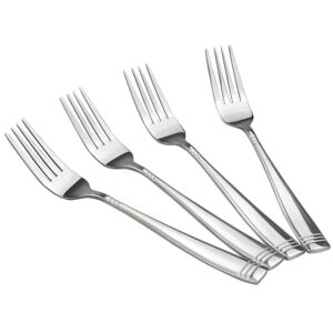 obstnny stainless steel dinner fork, 8-inch, set of 12
