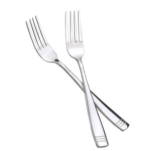 Obstnny Stainless Steel Dinner Fork, 8-Inch, Set of 12