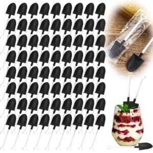 300 pack mini plastic shovel spoons set construction birthday party supplies small individual packing novelty disposable shovel shape dessert spoons for desserts ice cream birthday party gift