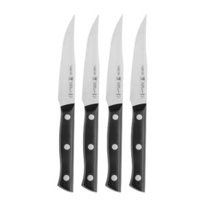 henckels dynamic razor-sharp steak knife set of 4, german engineered informed by 100+ years of mastery, stainless steel