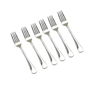 kingsuper set of 6 stainless steel dinner forks