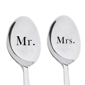 his and her gifts coffee spoons for couples anniversary birthday gifts for her him christmas gifts for boyfriend girlfriend ice cream spoon set tableware 2pcs