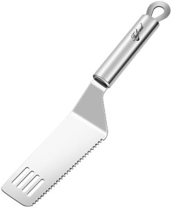 tafond stainless steel pie cutter and server, cake cutter and pastry spatula with serrated blade, set of 1