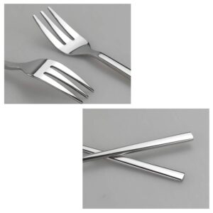 Doryh Stainless Steel Tasting Appetizer Forks, 6.1 Inches, 12 Pieces