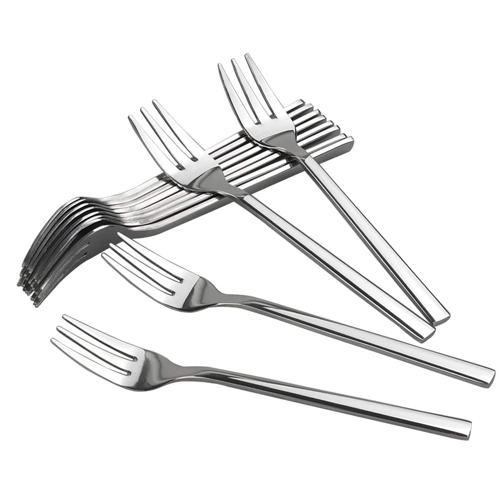 Doryh Stainless Steel Tasting Appetizer Forks, 6.1 Inches, 12 Pieces