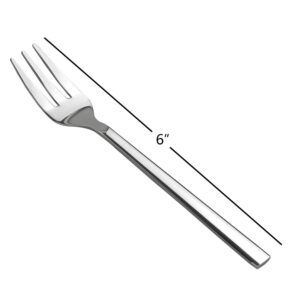 Doryh Stainless Steel Tasting Appetizer Forks, 6.1 Inches, 12 Pieces