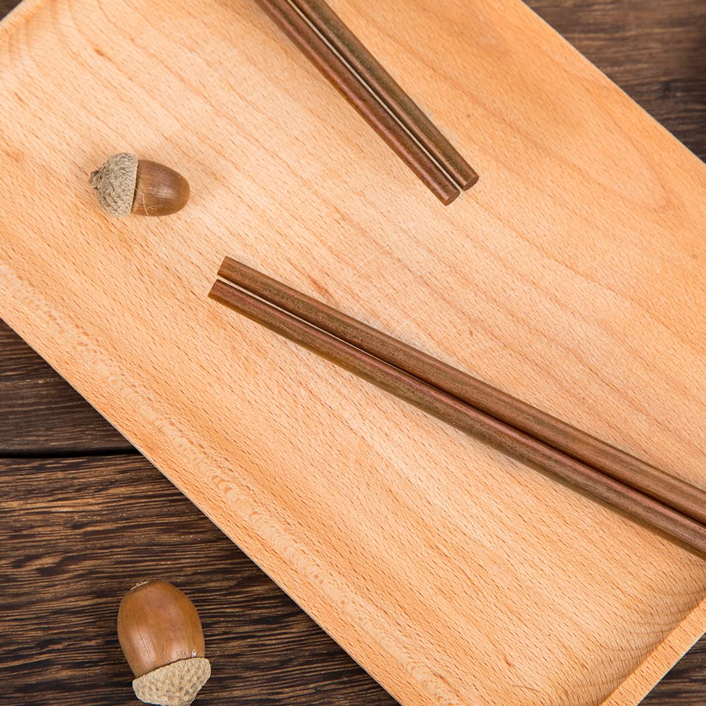 Mannice Wood Chopsticks, Reusable Chopsticks Dishwasher Safe Wooden Chopstick for Kitchen Restaurant Noodles Sushi Ramen Cooking Eating Chopstick