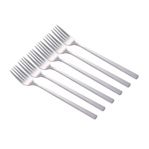 ytx soup spoons, korean stainless long fork (6, stainless steel)