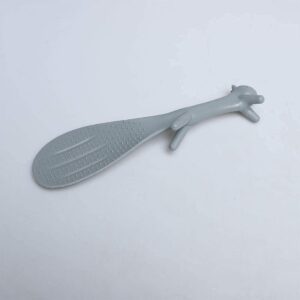 Plastic Squirrel Shaped Non Stick Rice Paddle Spoon Gray