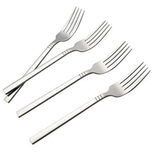 morcte stainless steel dinner fork, 12 pieces fork