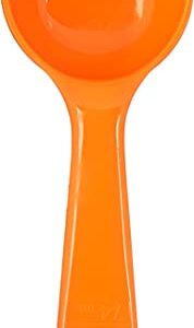 CFS 492524 Solid Short Handle Portion Control Spoon, 2.5 oz, Orange