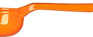 CFS 492524 Solid Short Handle Portion Control Spoon, 2.5 oz, Orange