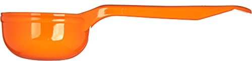 CFS 492524 Solid Short Handle Portion Control Spoon, 2.5 oz, Orange