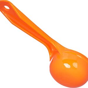 CFS 492524 Solid Short Handle Portion Control Spoon, 2.5 oz, Orange