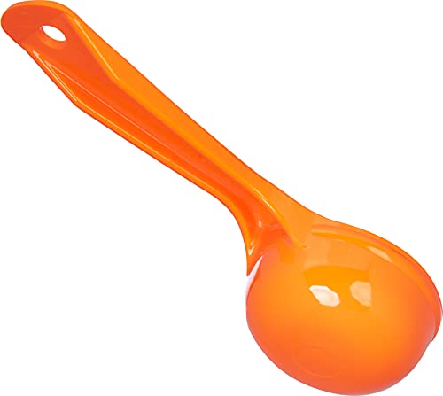 CFS 492524 Solid Short Handle Portion Control Spoon, 2.5 oz, Orange