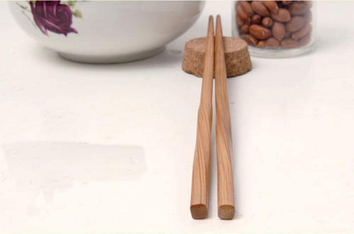 JapanBargain 4811, Bamboo Chopsticks Reusable Japanese Chinese Korean Wood Chop Sticks Hair Sticks, Dishwasher Safe, 10 Pair Gift Set