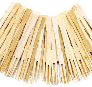 Norpro Bamboo Party Forks, 72 Pieces , 3.5 Inch
