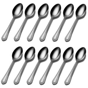 mikasa regent bead 18/10 stainless steel teaspoon (set of twelve)