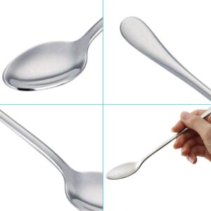 Long Handle Stirring Spoon, DaKuan Set of 10 Stainless Steel Mixing Spoon for Iced Tea, Coffee, Cocktail, Milkshake, Cold Drink