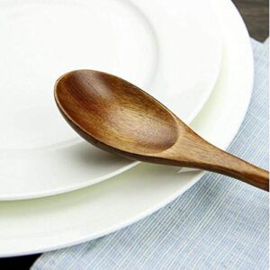 2 Set of Retro Handcrafted Wooden Long Coffee Tea Spoon Coffee Stirrers with Cable Tie