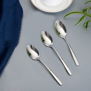 12-Pieces Teaspoons, HaWare Heavy Duty Stainless Steel 6.7 Inches Small Spoons, Modern & Elegant Design, Mirror Polished, Dishwasher Safe