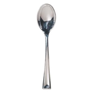 hoffmaster 883360 mini metallic spoon, 3-3/8" (pack of 400),silver