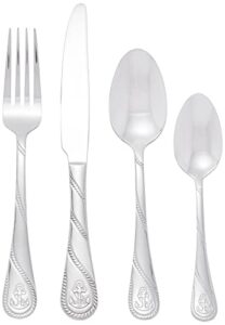 towle anchor 16-piece flatware set, stainless steel