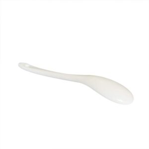 Xmomx 6 pcs Porcelain Egg Spoons Ceramic Spoons White 5 inch Coffee Dessert Yogurt Tea milky tea