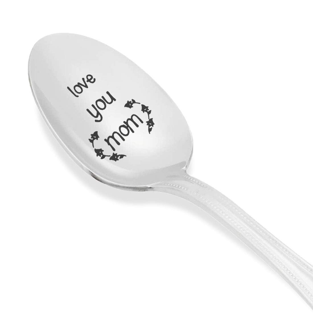Love You Mom - gifts for mom - birthday gifts for women - Coffee Spoon mom Gift - Engraved Spoon - stainless steel - Birthday gifts - Mothers day gifts - Spoon Gift By Boston Creative company#SP_041