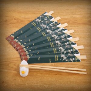 Disposable Chopsticks, 8.3 Inches Natural Bamboo Chopsticks, Sleeved and Separated - Pack of 50 Pairs