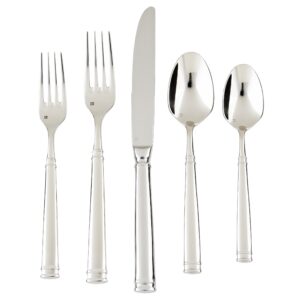fortessa bistro 18/10 stainless steel flatware, 5 piece place setting, service for 1
